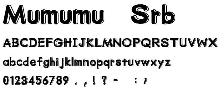 mumumu (sRB) font